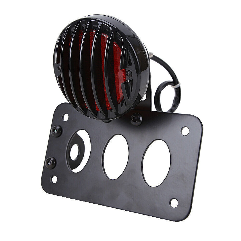 LivTee Motorcycle Side Mount License Plate Bracket – Aluminum Alloy, Universal Fit For Harley, Honda, Yamaha & More