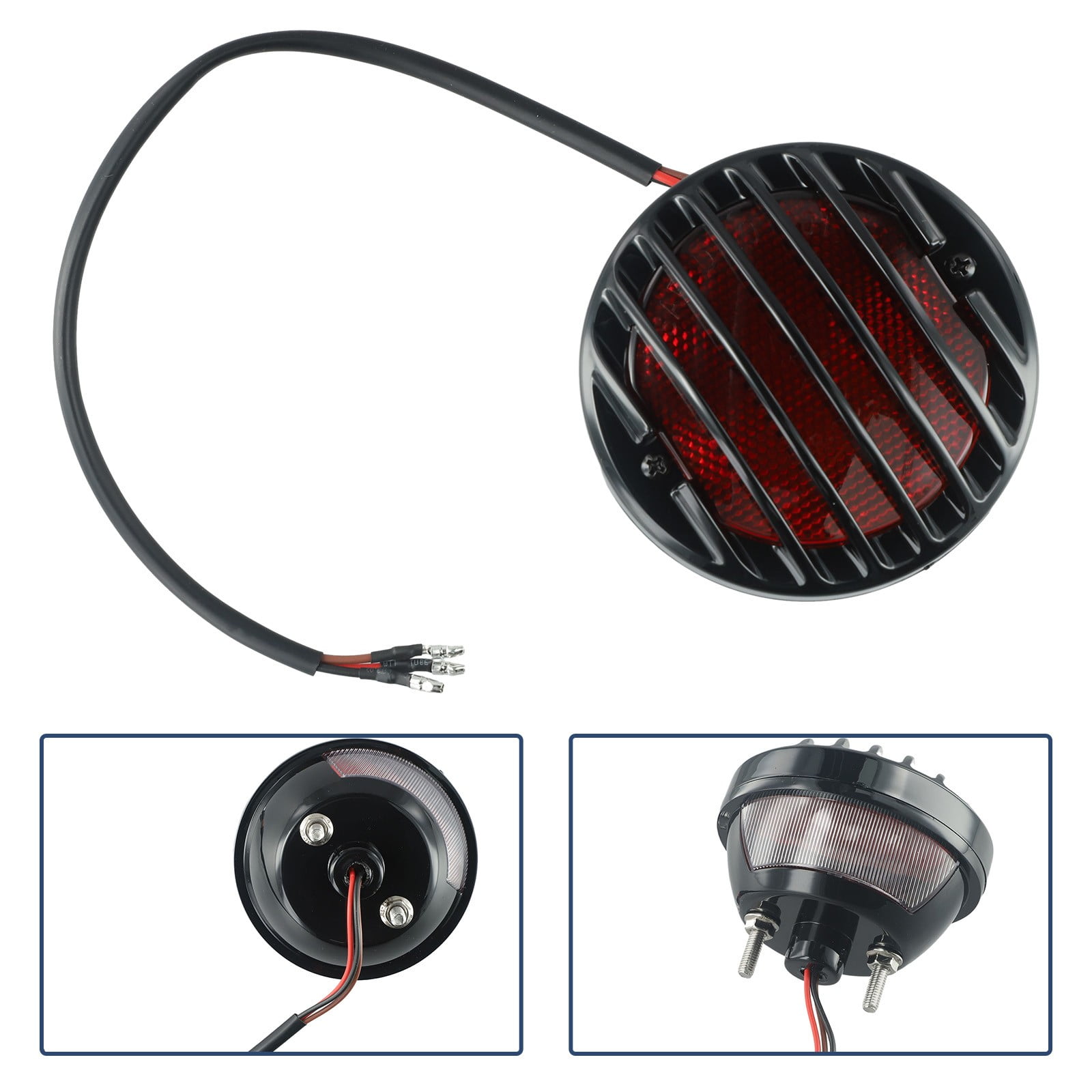 Motorcycle Tail Light Universal Motorbike Modified Rear Tail Signal Lamp Brake Stop Red Indicator Light For Harley Cruiser Cafe