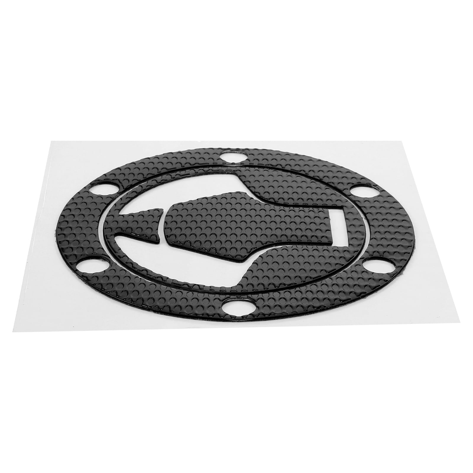 WHAMVOX Durable Rubber Motorcycle Tank Protector with Stylish Design Black Universal Fit for