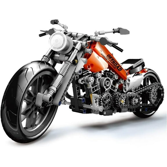 Motorcycle Toy Building Blocks Kit,Model Brick Toys Set for Boys Tech Motorbike Toy Collection Brick Kit Motorcycle Model
