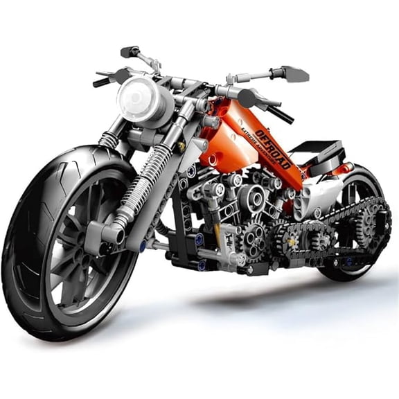 Motorcycle Toy Building Blocks Kit,Model Brick Toys Set for Men Tech Motorbike Toy Collection Brick Kit Motorcycle Model Gifts for Motorcycle Fans