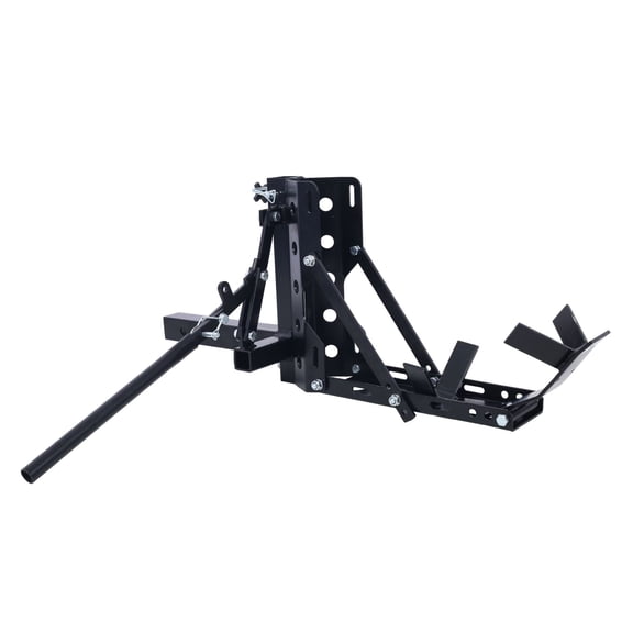 Motorcycle Trailer Hitch 800LBS Capacity 2" Receiver - Scooter Hauler Mount Rack - Heavy Duty Steel for Secure Transport