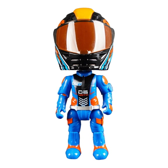 Motorcycle Transformable Model - Metal Collectible Display Piece, Switchable Robot & Bike Mode for Shelf & Desk (4.7" x 2")
