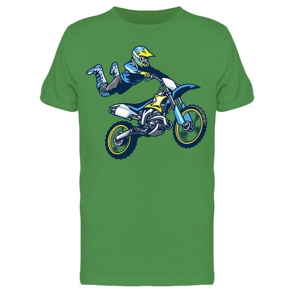 Superman Trick Motocross Rider Tee Men's -Image by Shutterstock