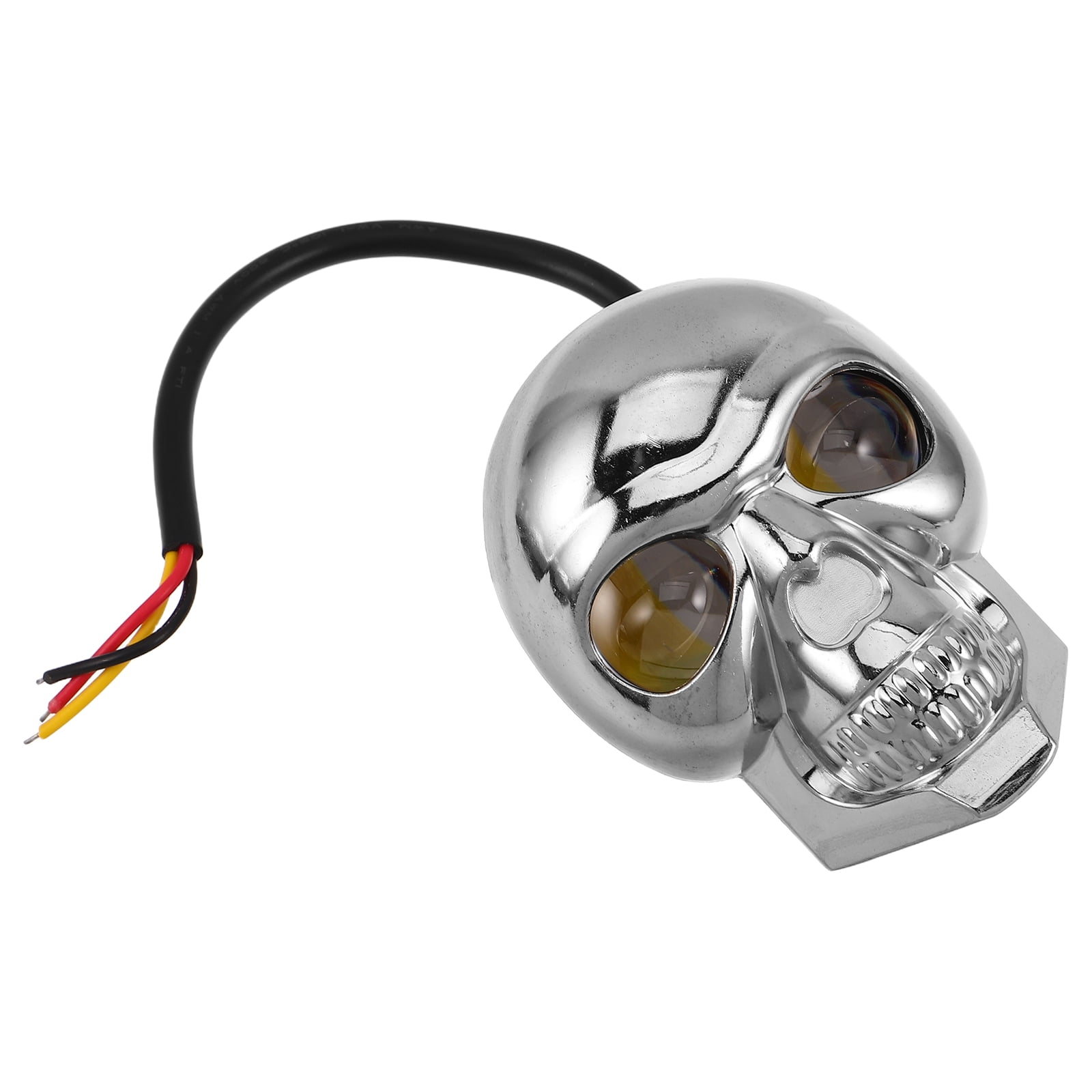 Motorcycle Turn Signal Light LED Headlight Skull Headlight Skeleton Motorcycle Spotlight Goth Motorcycle Light for Motorcycles Dirt Bike