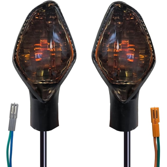Motorcycle Turn Signals Indicator Front/Rear Light Compatible with CBR400R CB400F CB400X CBR500R CB500F CB500X CBR 650F CB650F NC700 750 MSX12 (Smoke)