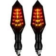 thumbnail image 1 of Motorcycle Turn Signals Indicator Lights: 2PCS Universal 12V LED Turn Signals Lights Blinker for Motorbike Electric Scooter, Front Rear Flashing Daytime Running Lights Waterproof (Red Light), 1 of 10