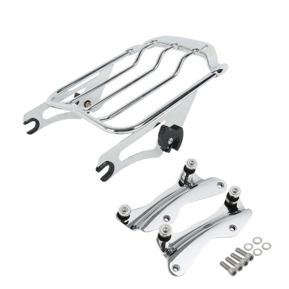 Motorcycle Two Up Luggage Rack Docking Hardware For Harley Touring Road King Electra Glide 2014-2024