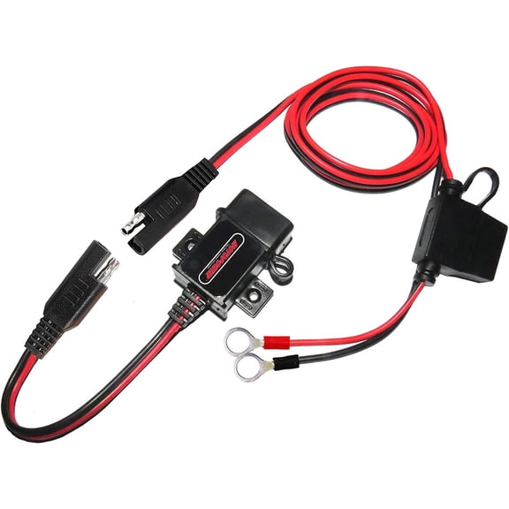 Motorcycle USB with voltmeter