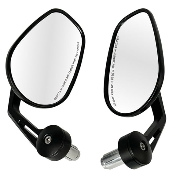 Motorcycle Universal 7/8inch Handlebar Rearview Mirror Modification Handlebar Mirror Accessories,1 Pair x Rearview Mirror,Black