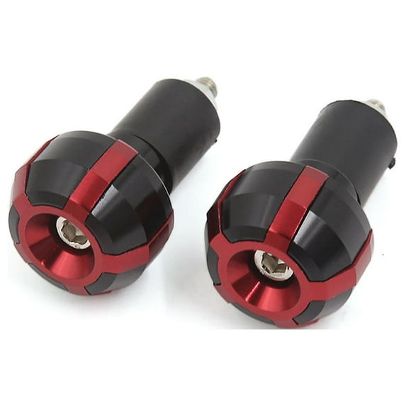 Motorcycle Universal Aluminum Alloy Handle Bar Hand Grip End Plug Cap 2 Pcs