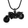 thumbnail image 1 of Motorcycle Urn Necklace Cremation Jewelry for Ashes Motorbike Necklace Pendent Stainless Steel Keepsake Memorial Urn Necklace for Men Women, 1 of 6