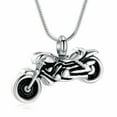 thumbnail image 1 of Motorcycle Urn Necklace Cremation Jewelry for Ashes Motorbike Necklace Pendent Stainless Steel Keepsake Memorial Urn Necklace for Men Women, 1 of 6