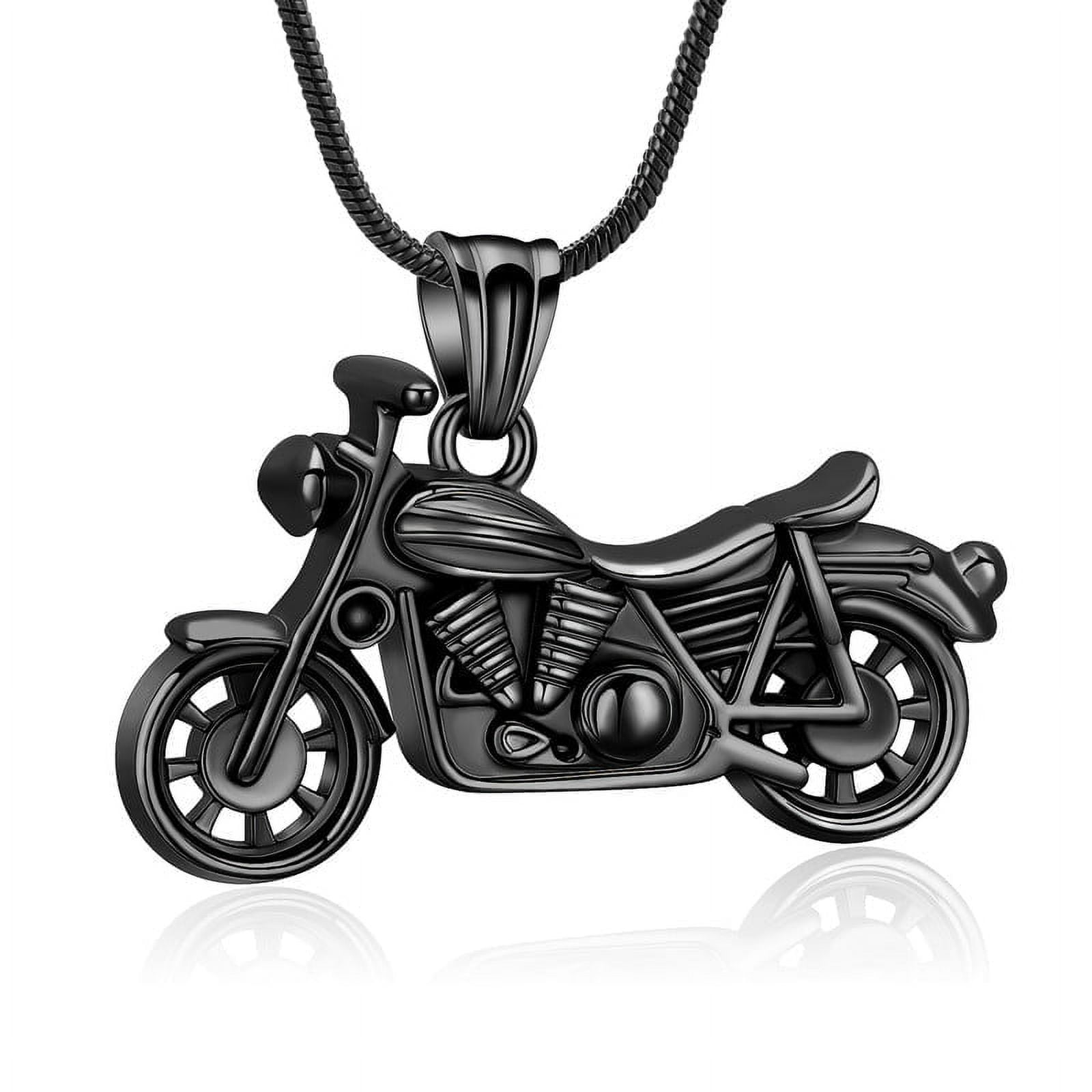 Motorcycle Ash Holder Necklace Motorcycle Urn Necklace Cremation