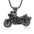 thumbnail image 1 of Motorcycle Urn Necklace for Men Women Ashes Cremation Jewelry Stainless Steel Keepsake Memorial Pendent for Ash Holder, 1 of 6