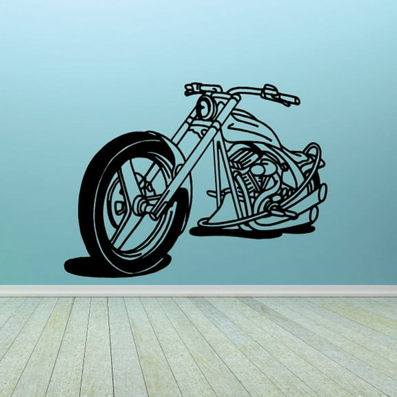 Motorcycle Wall Decal - Vinyl Decal - Car Decal - CD013 - 36 Inches