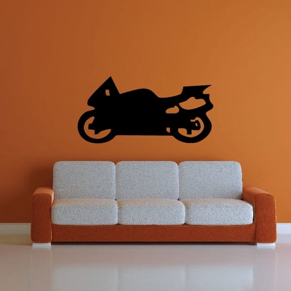 Motorcycle Wall Decal - Vinyl Decal - Car Decal - CD041 - 36 Inches