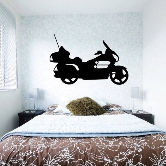 Motorcycle Wall Decal - Vinyl Decal - Car Decal - CD107 - 36 Inches