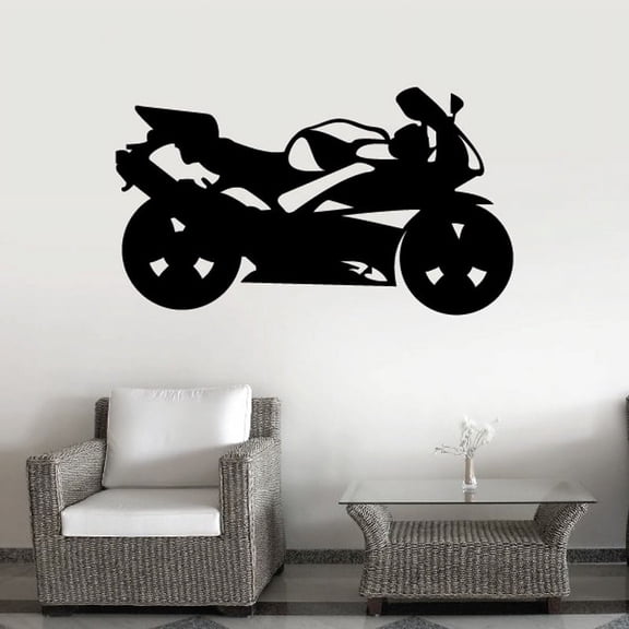 Motorcycle Wall Decal - Vinyl Decal - Car Decal - CD45 - 36 Inches