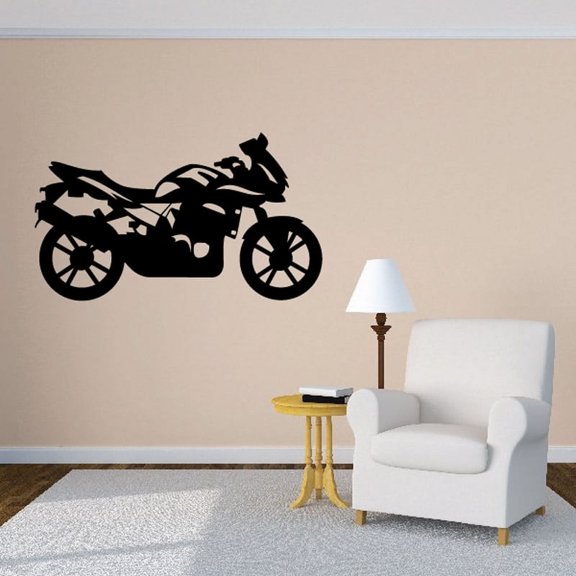 Motorcycle Wall Decal - Vinyl Decal - Car Decal - CD71 - 36 Inches
