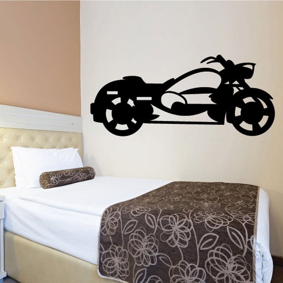 Motorcycle Wall Decal - Vinyl Decal - Car Decal - CD97 - 36 Inches
