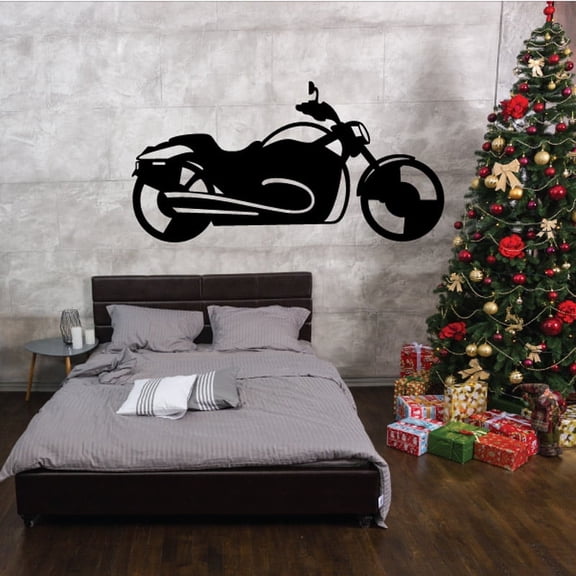 Motorcycle Wall Decal - Vinyl Decal - Car Decal - CD98 - 36 Inches