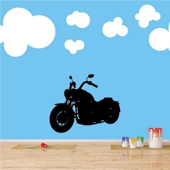 Motorcycle Wall Decal - Vinyl Decal - Car Decal - Large 005 - 36 Inches