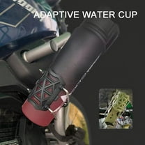 Motorcycle Water Cup Holder | Adaptive Rotating Scooter Bottle Cage | Plastic Nylon Durable Fit 32-71mm | Ventilated Honeycomb Design | Tool-Free Install | 1 Piece