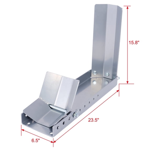 Motorcycle Wheel Chocks for Trailers,Universal Stopper Cradle Holder for Standard Motorcycle Bike Front Wheels, Adjustable Motorcycle Wheel Chock Stand Trailer Stop for 8"-24" Wheels,