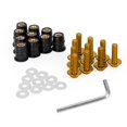 thumbnail image 1 of Motorcycle Wind Screen Shield Alu M5x16mm Screw Bolt Washers kit Gold 10 Pack, 1 of 12
