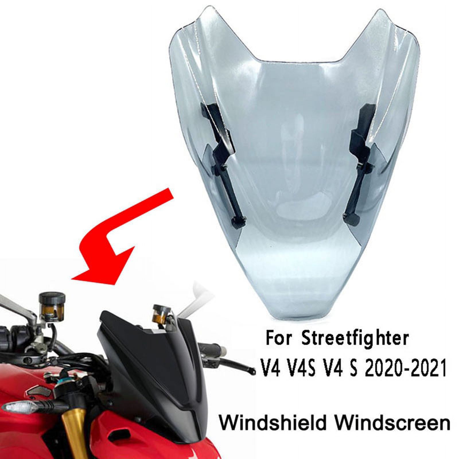 Motorcycle Windshield Deflector Windscreen Spoiler Wind Screen for
