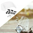 thumbnail image 1 of Motorcycle Windshield Extension Adjustable Clip on Accessories Universal Sturdy Upgraded Spoiler Deflector for Match Bike small clear, 1 of 8