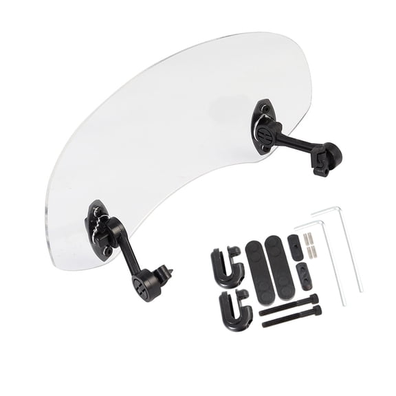 Motorcycle Windshield Extension Easy Installation Universally Air Deflector For Street And Cruisers Bikes