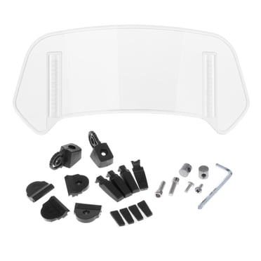 Motorcycle Windshield Extension Small Airflow Extender Only - Not For Viewing Adjustable Clip On Windscreen Spoiler Deflector Universal Fit (Clear