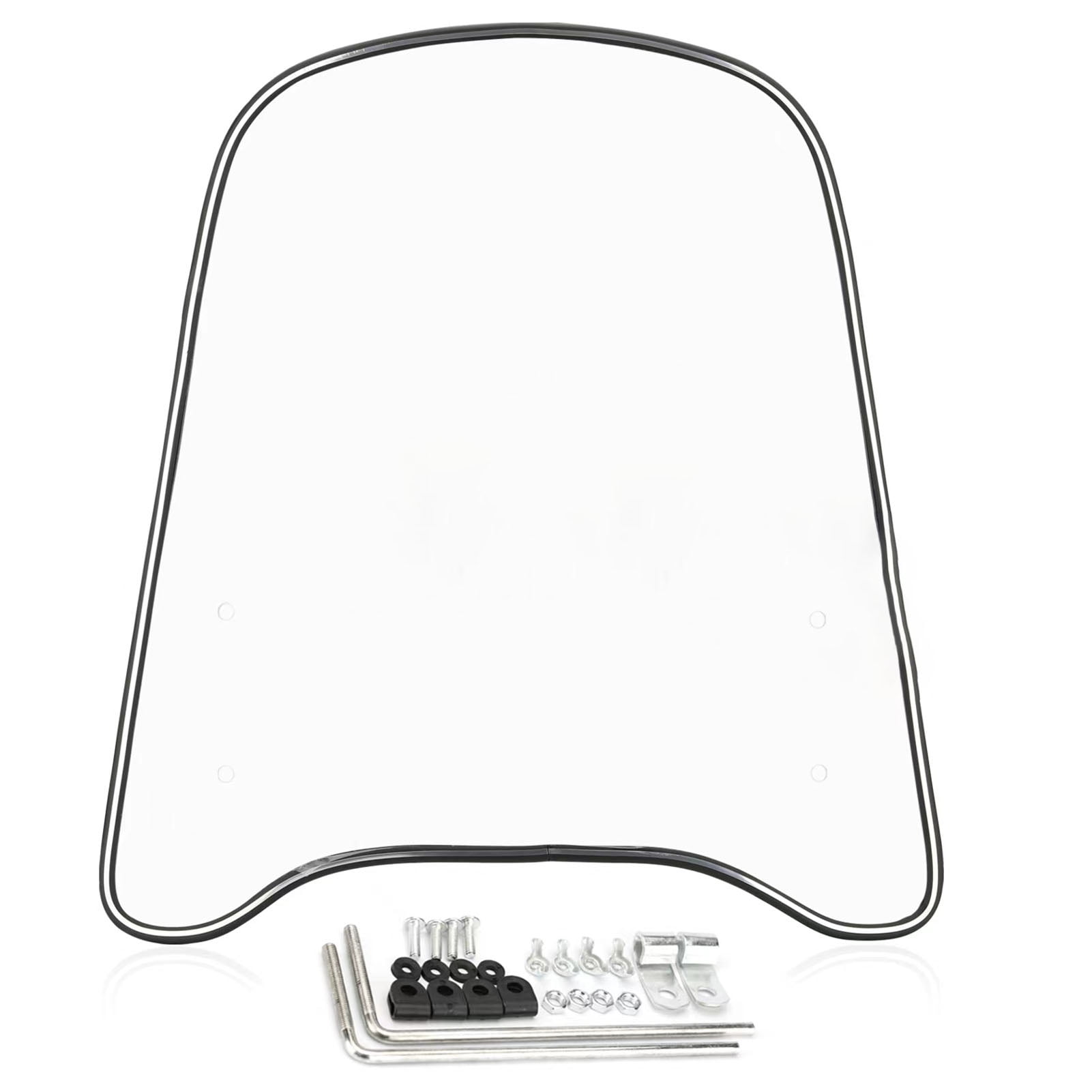 Motorcycle Windshield Extension Universal Spoiler Widened Edging