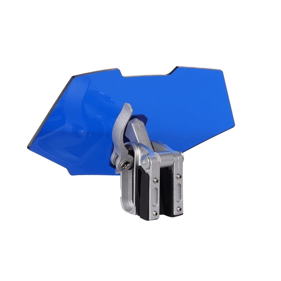 Motorcycle Windshield Extension with Adjustable and Height, Metal Clamp Wind Deflector Add-On for Positioning
