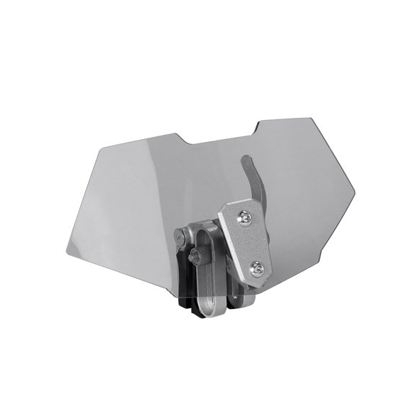 Motorcycle Windshield Extension with Adjustable and Height, Metal Clamp Wind Deflector Add-On for Positioning