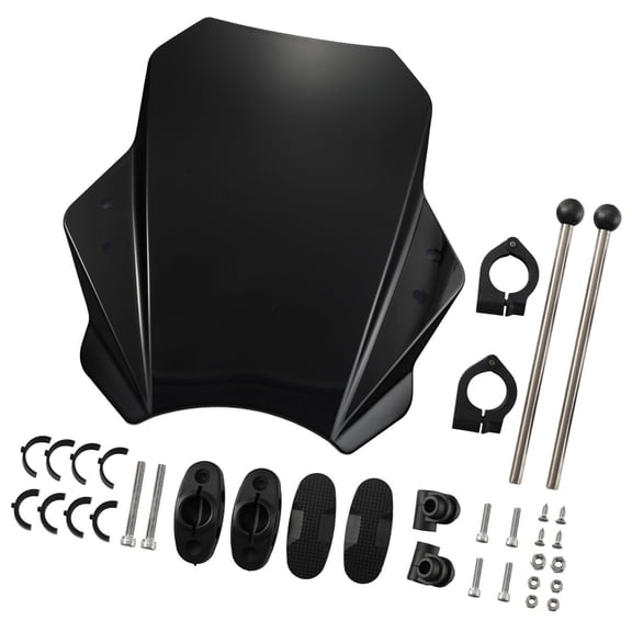 Motorcycle Windshield Metal Construction Wind Pressure Easy Installation Modern Styles Windscreen