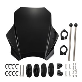 Motorcycle Windshield PC Metal Construction Wind Pressure Easy Installation Modern Styles Windscreen