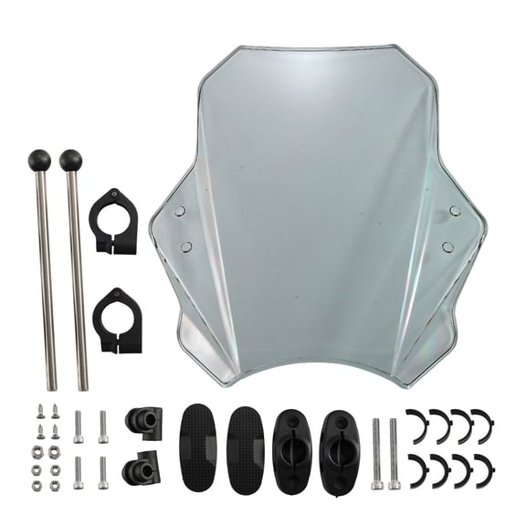 Motorcycle Windshield PC Metal Construction Wind Pressure Easy Installation Modern Styles Windscreen