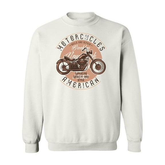 Motorcycle Workshop Poster Sweatshirt Men -Image by Shutterstock, Male Small