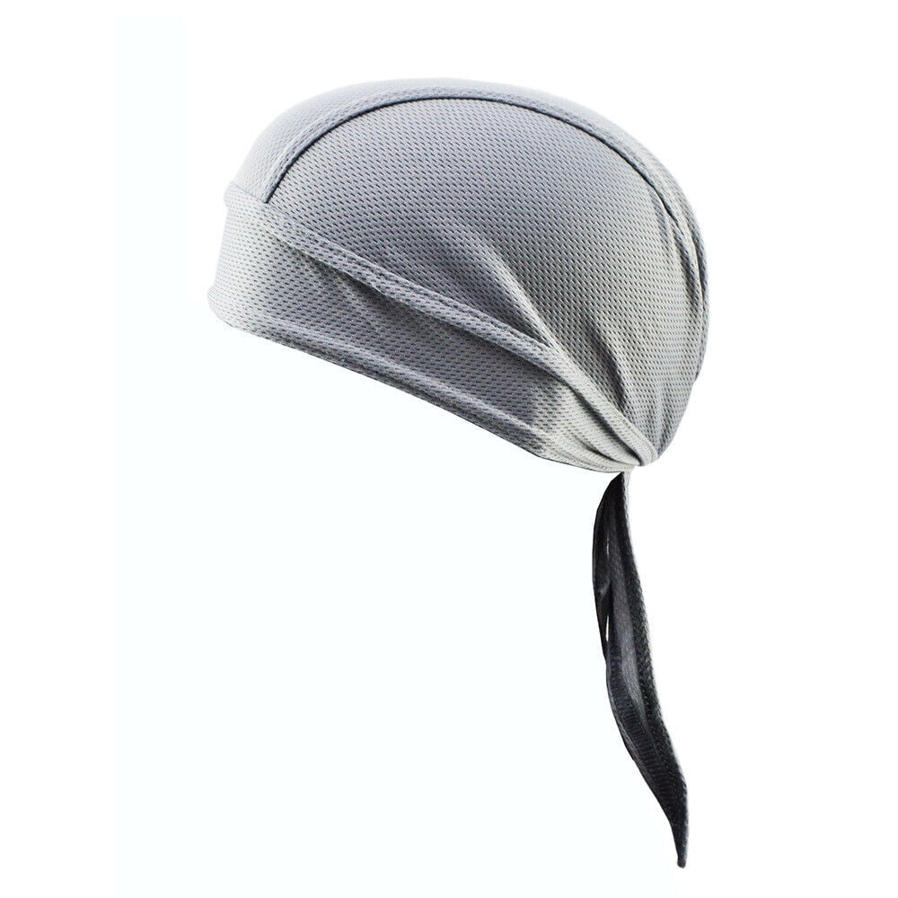 Motorcycle Wrap Biker Du Do Black Bandana Paisley Doo Rag Head Skull