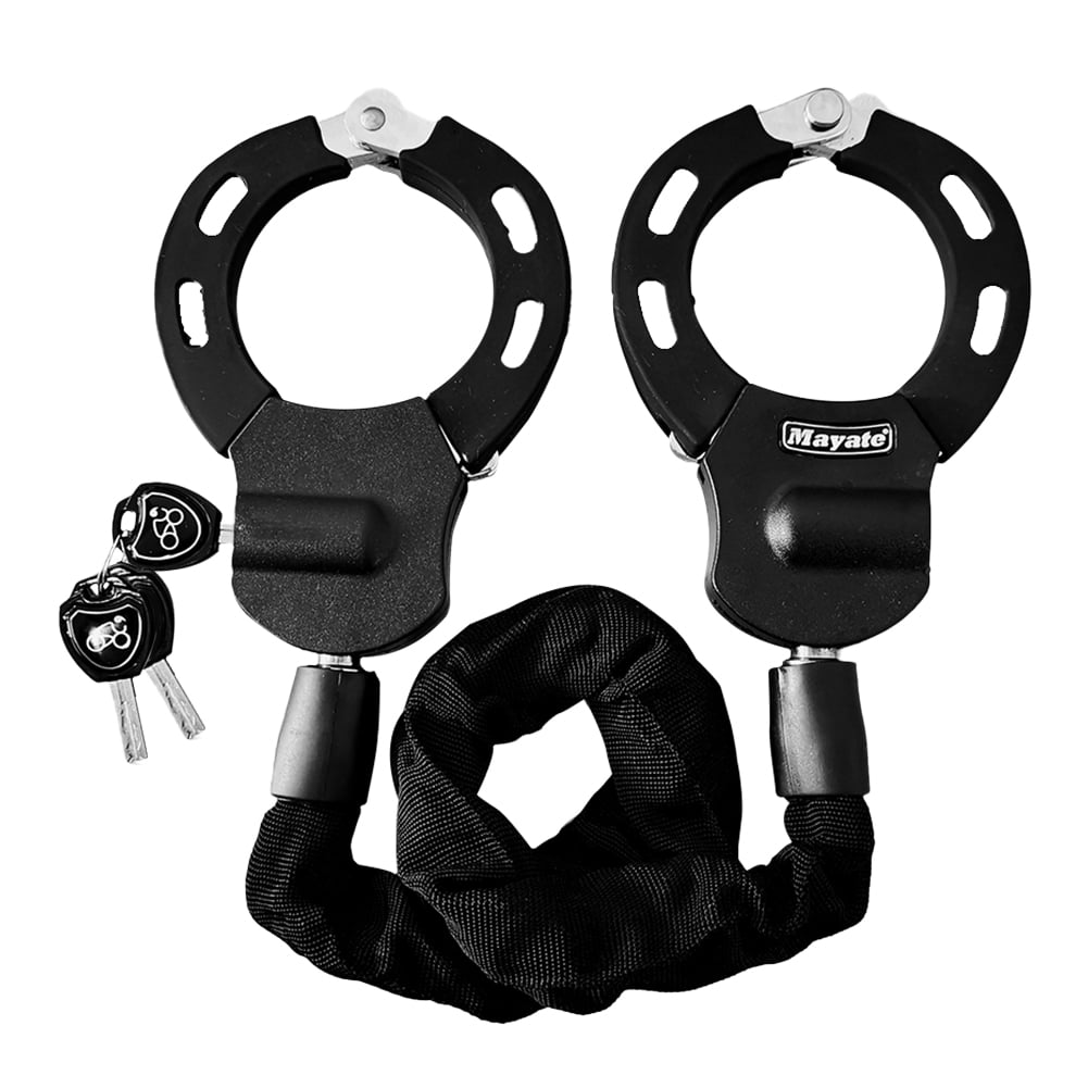 Motorcycle bicycle chain lock bag handcuff shape antitheft chain lock