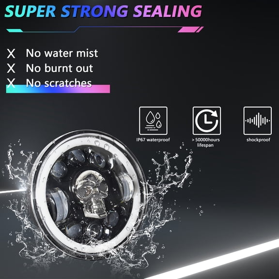 Motorcycle headlight,Led Pattern Led With Beam Turn 5.75 Inch Led  And Turn  Turn  And Led With Beam Eryue Huiop Led 1pcs
