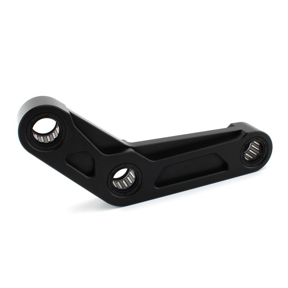 Motorcycle rear suspension buffer connection for drop link kit ...