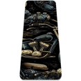 thumbnail image 1 of Motorcycle theme TPE Yoga Mat for Workout and Fitness - for Home and Gym - Ideal for Yoga, Pilates, and Meditation Practices, 1 of 5