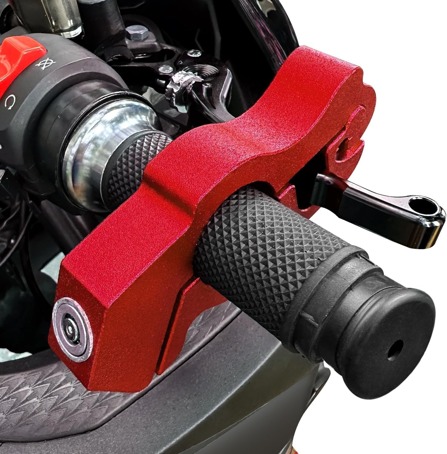 Motoreycle Locks AntiTheft,Motorcycle Lock Heavy Duty for Grip Lock Throttle Lock Brake Locks Anti Theft, Motorcycle Locks Front Brake on Dirt Bike Moped Scooter lock ATV \u0026 Motorcycle Accessories