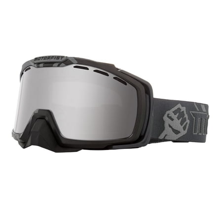 Motorfist Octane 110 Snow Goggle w/Mirror Lens Gray/Silver