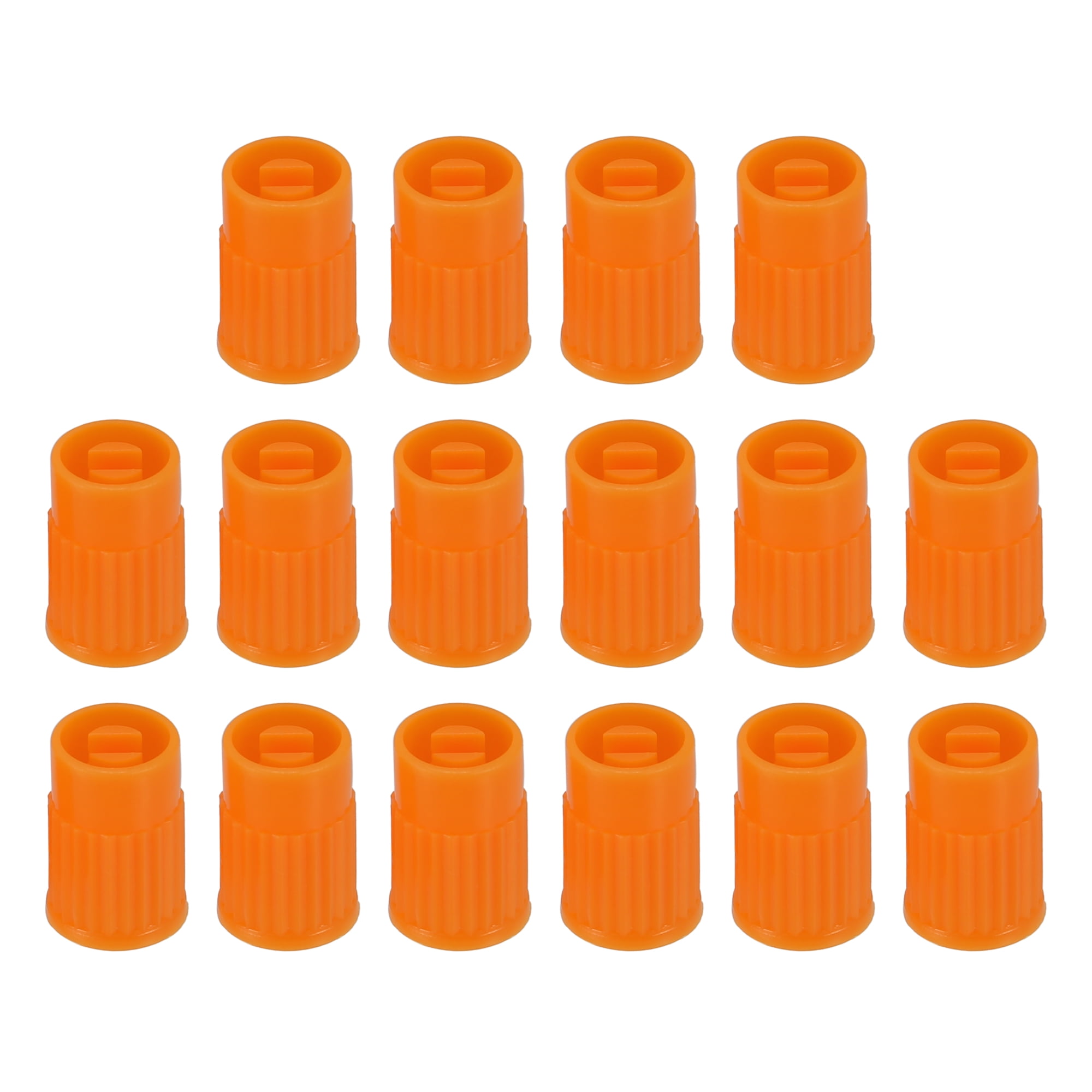 BYCRUISE VALVE CAP オレンジ Motorforti Universal Tire Valve Stem Caps Plastic Orange for Car