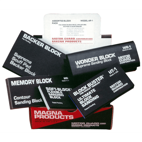 Motorguard AP1 5 Piece Sanding Block Assortment